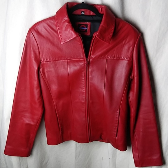 Underground Jackets & Blazers - Smart Red Leather Jacket by Underground